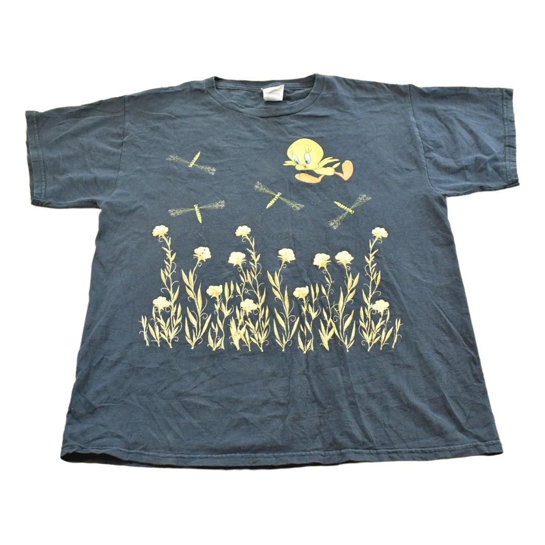 Vintage 1990s Tweety Bird Looney Tunes T-Shirt Mens L