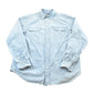 Vintage 1990s Polo Ralph Lauren Chambray RL Quality Goods American Flag Embroidered Button Down Shirt Men's L