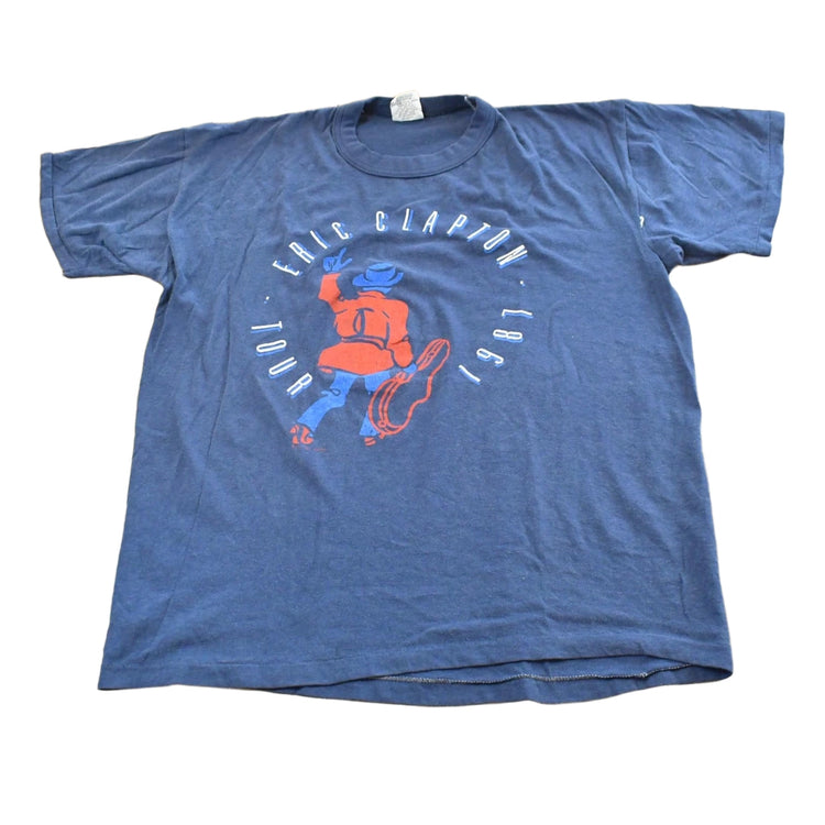 Vintage 1987 Eric Clapton Tour T-Shirt Mens Large