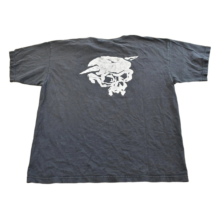 Vintage 1990s Bayside 3rd Lair Skatepark Skateboards Graphic T-Shirt Mens XL