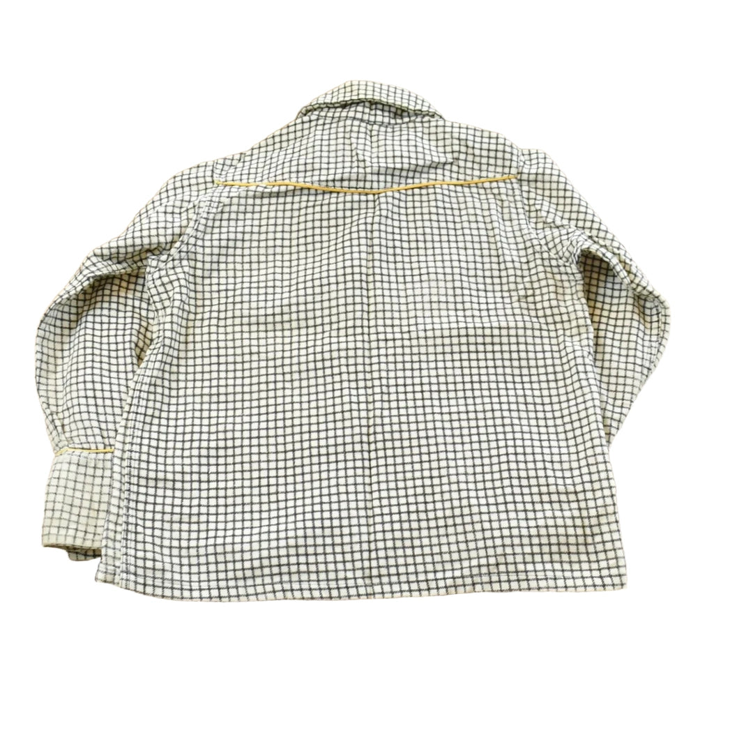 Vintage 1960s King Kole Gingham Check Button Up Western Shirt Youth 6