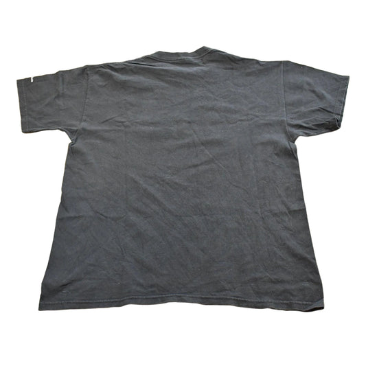 Vintage 1997 Franklin Institute Oncoming Train Print T-Shirt Men's L