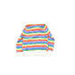 Vintage 1980s Sears Striped Rugby Polo Collared Sweatshirt Youth 6