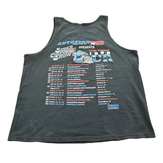 Vintage 1998 Super Chevy Car Show Tour Tank Top Men's XL