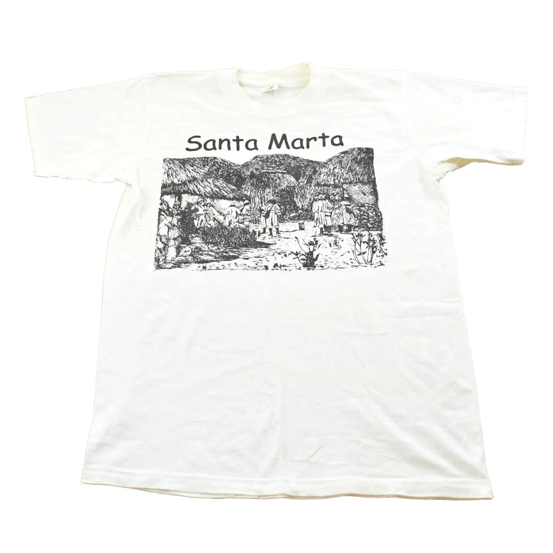 Vintage 1990s Santa Maria Colombia Art Souvenir T-Shirt Mens M