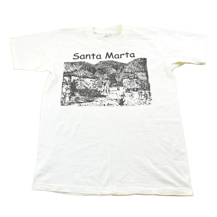 Vintage 1990s Santa Maria Colombia Art Souvenir T-Shirt Mens M