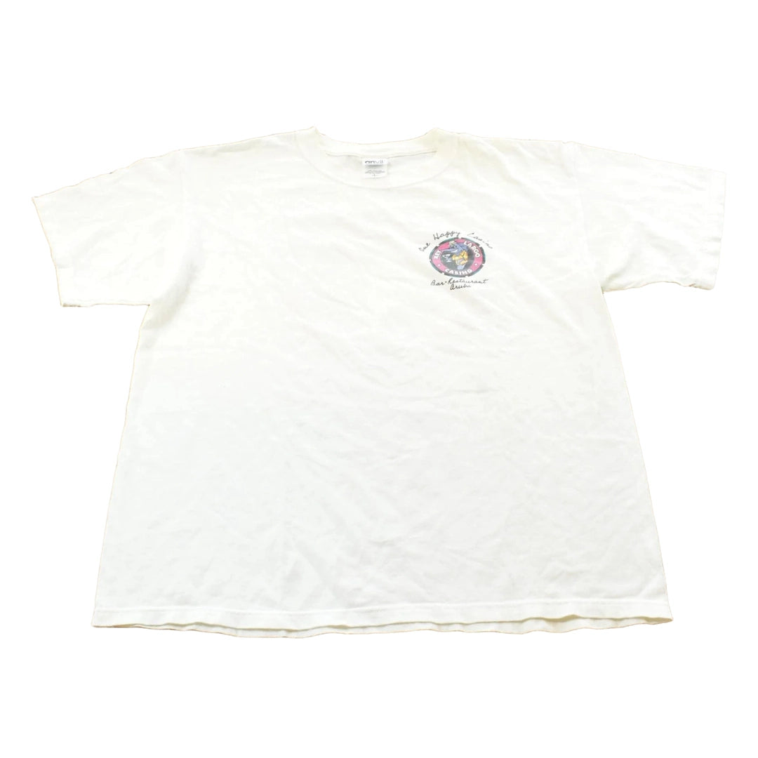 Vintage 1990s Key Largo Casino Souvenir Graphic Print T-Shirt Mens L