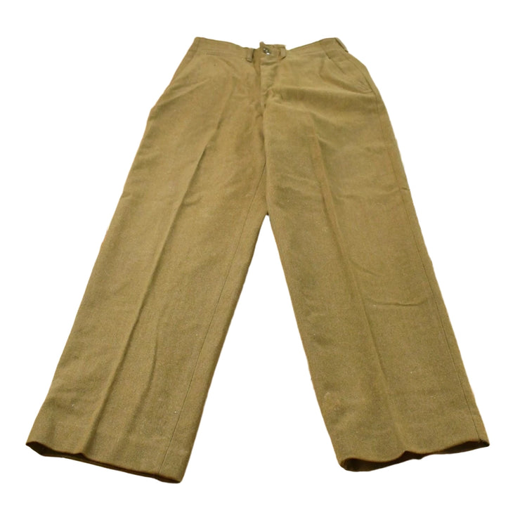 Vintage 1950s Wool Army Military Trousers Men's 27 x 30.5