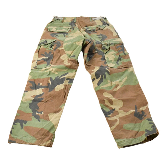 Vintage 2000s Army Woodland Camouflage Cargo Pants Men's Small X Short