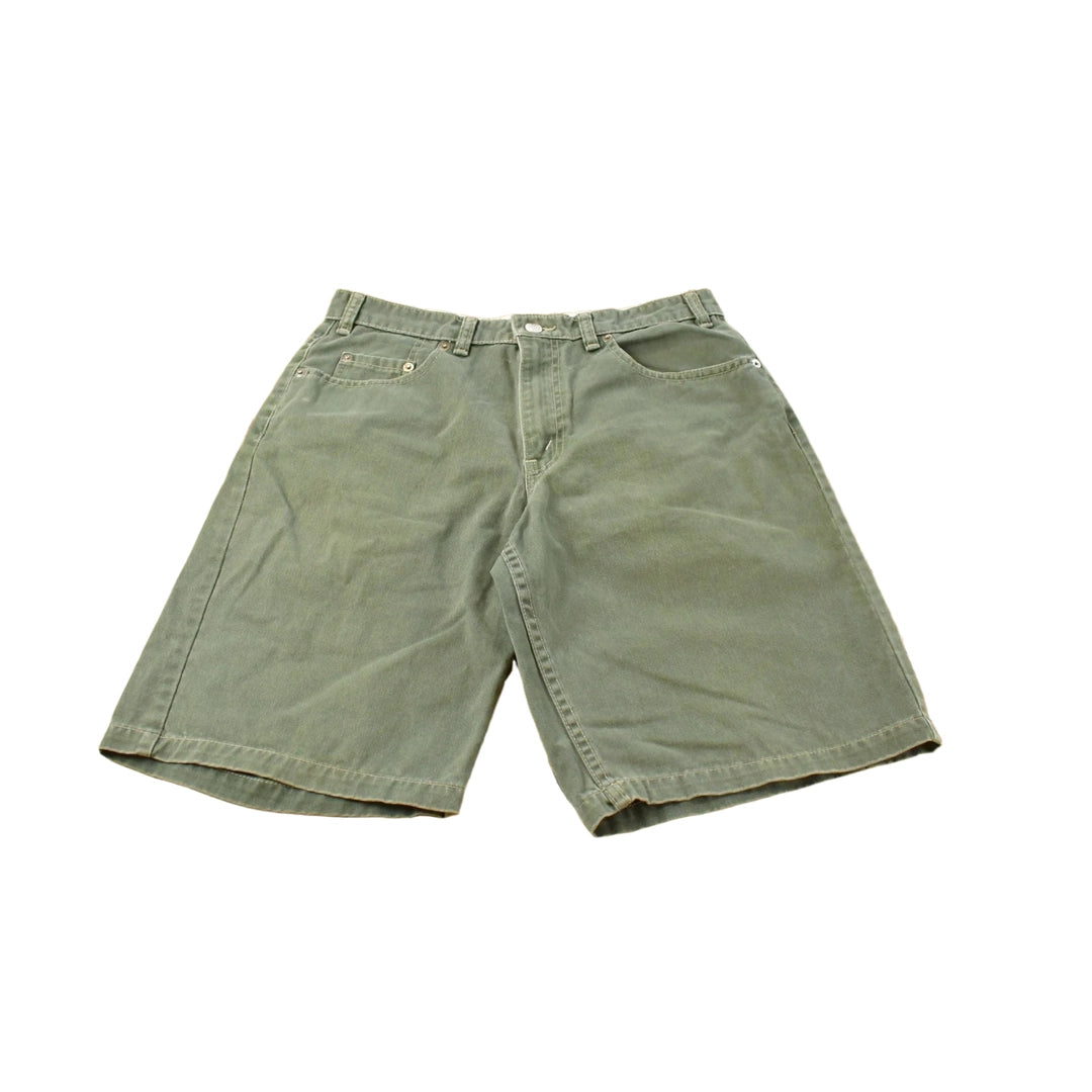 Vintage 1990s Levi's Green Denim Jean Shorts Men's 31