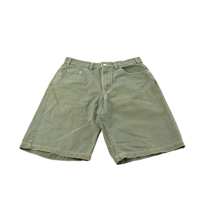 Vintage 1990s Levi's Green Denim Jean Shorts Men's 31