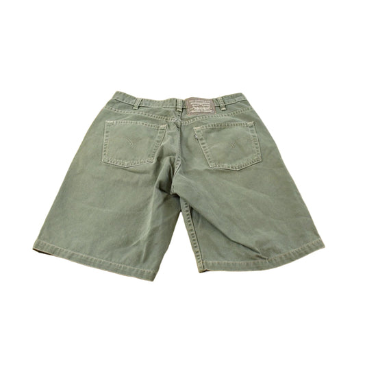 Vintage 1990s Levi's Green Denim Jean Shorts Men's 31