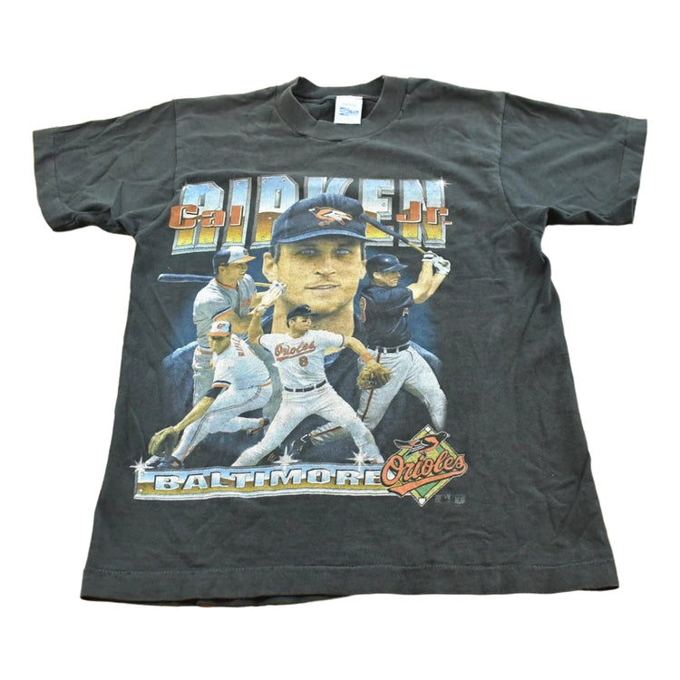 Vintage 1995 Cal Ripken Jr Salem Sportswear Rap Tee MLB Graphic T-Shirt Men's S