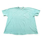 Vintage 1990s Hanes Blank Teal Pocket T-Shirt Men's 2XL