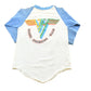Vintage 1980 Van Halen Women and Children First Pyramids North American Tour Band Raglan T-Shirt Mens XS