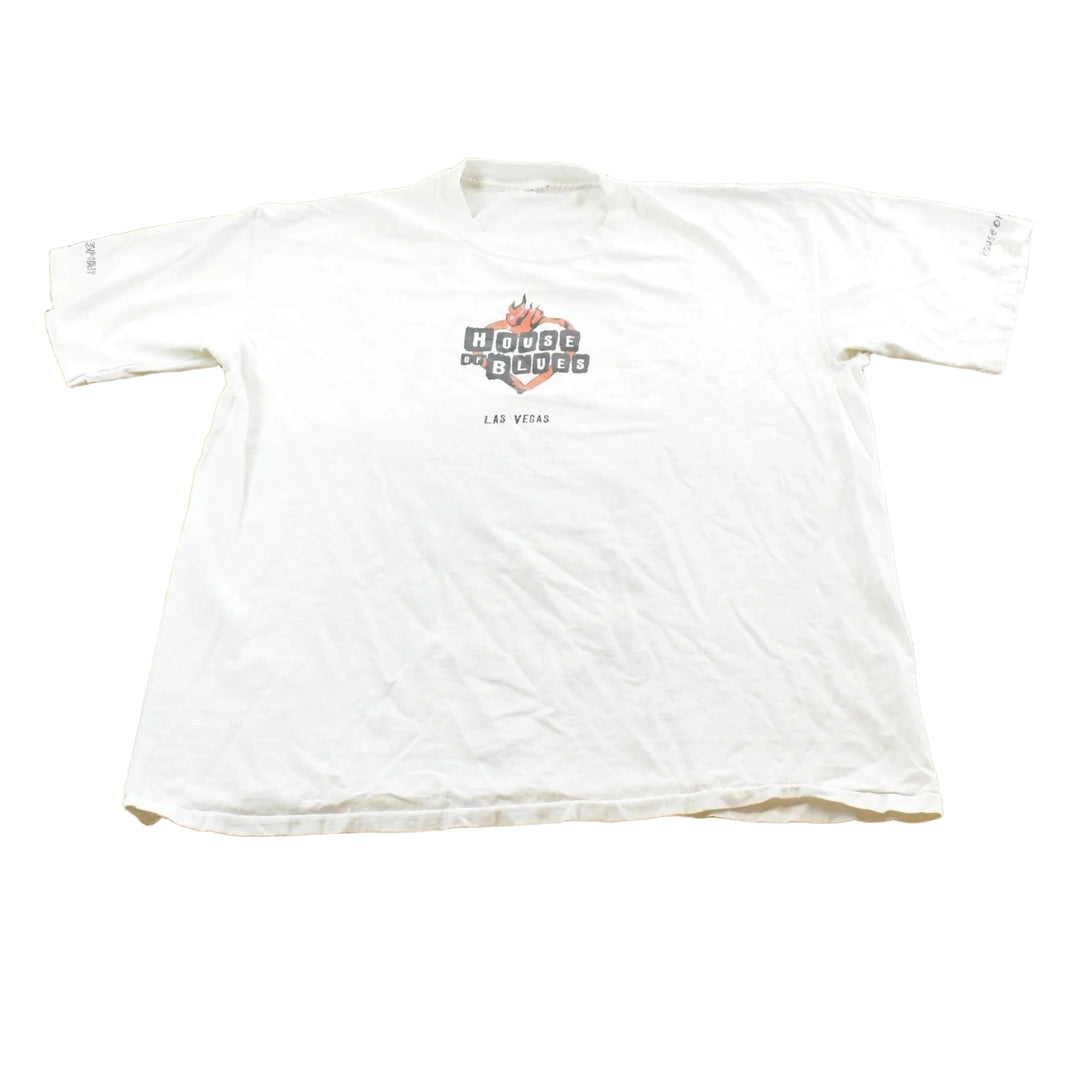 Vintage 1990s House Of Blues Las Vegas Graphic T-Shirt Mens 2XL