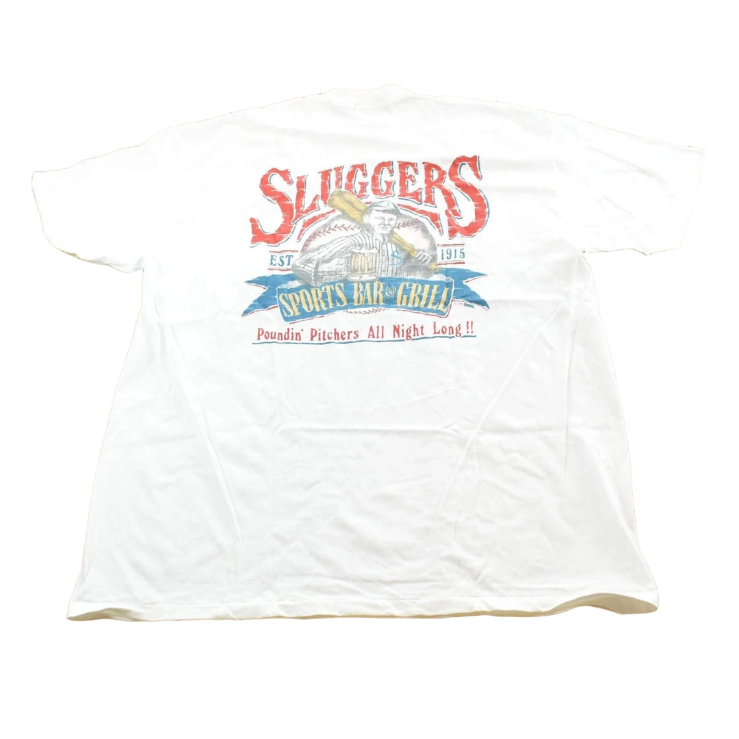 Vintage 1991 Sluggers Sports Bar & Grill Marthas's Vineyard T-Shirt Men's 2XL