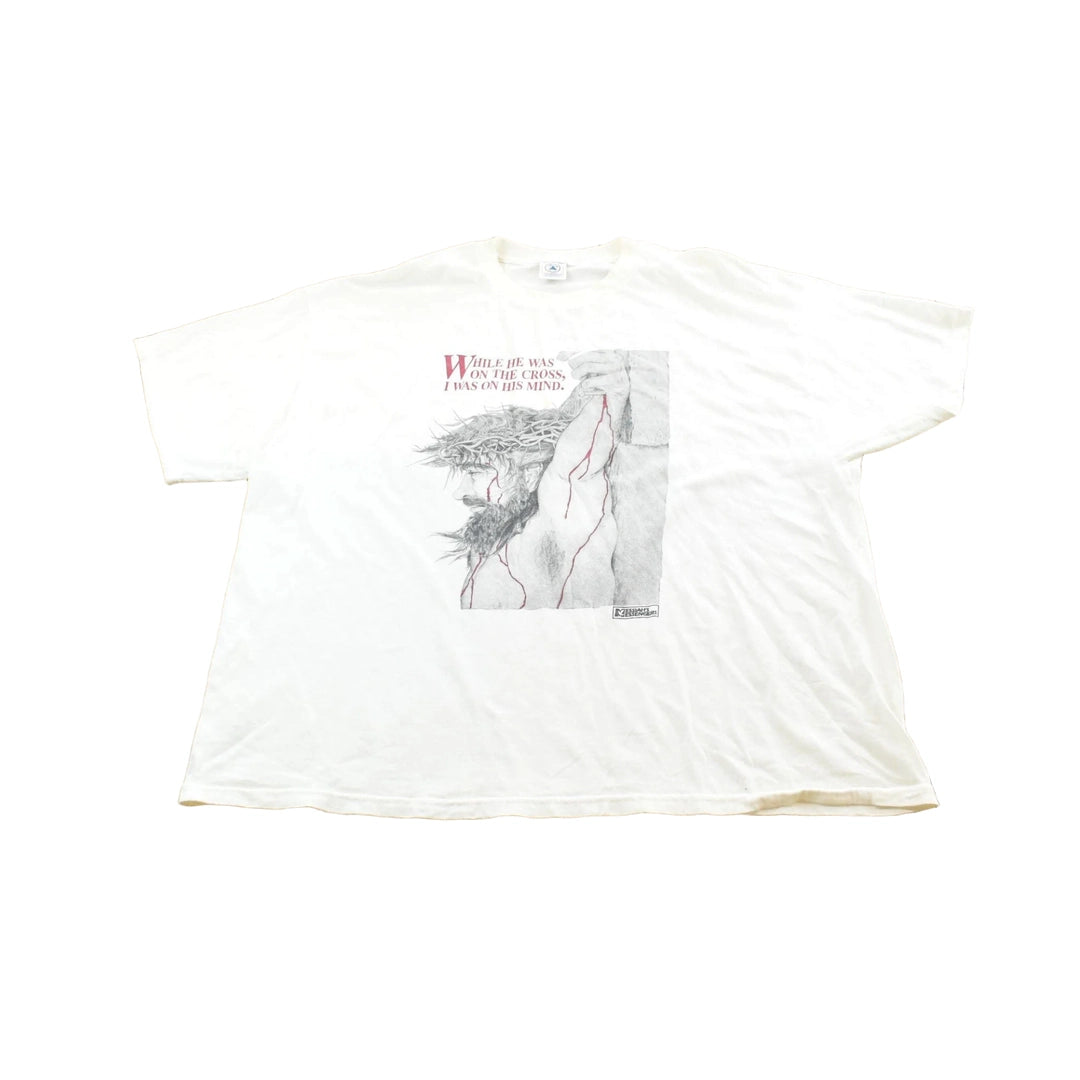 Vintage 1990s Messiahs Messengers Jesus on the Cross T-Shirt Men 3XL Men's 3XL