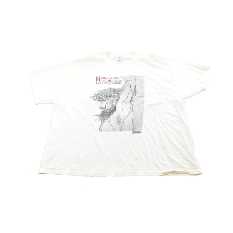 Vintage 1990s Messiahs Messengers Jesus on the Cross T-Shirt Men 3XL Men's 3XL