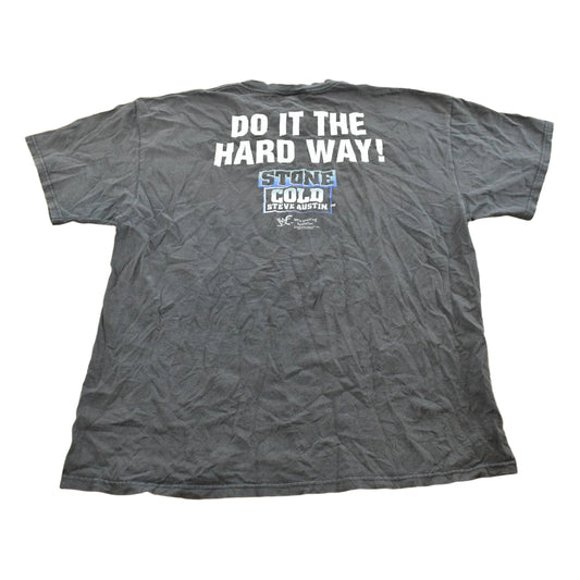 Vintage 1998 Titan Stone Cold Do it the Hard Way Metal Skulls Wrestling T-Shirt Mens XL