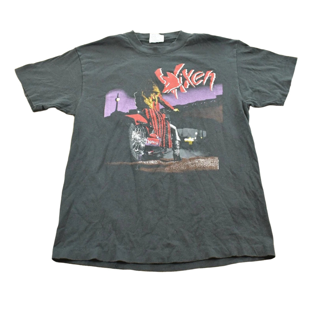 Vintage 1988 Vixen Edge of a Broken Heart Rock Band T Shirt M Men's Medium