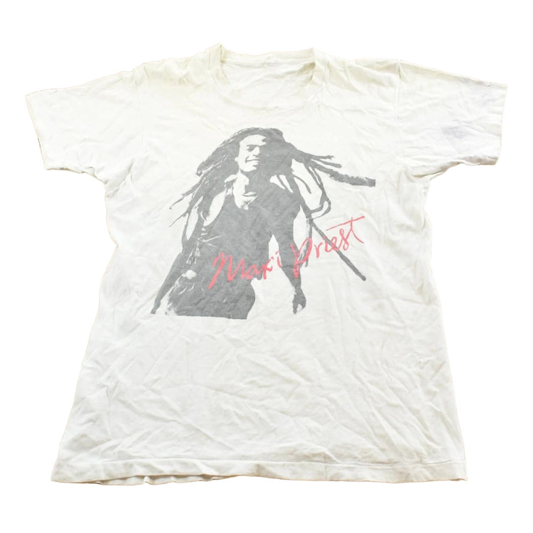 Vintage 1980s Maxi Priest Graphic Brand T-Shirt Mens S