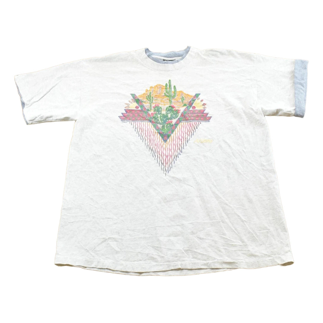 Vintage 1990s Arizona Desert Plants T-Shirt Men's L