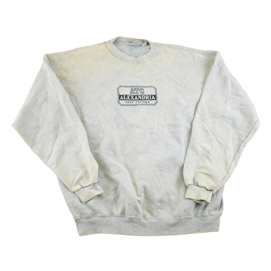 Vintage 1990s Alexandria Tech College Crewneck Sweatshirt Men's L