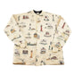 Vintage 1990s Art Unlimited AOP Lighthouses Button Up Souvenir Sweatshirt Mens L