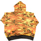 Vintage 1990s Rothco Orange Camo Hoodie Sweatshirt Mens L
