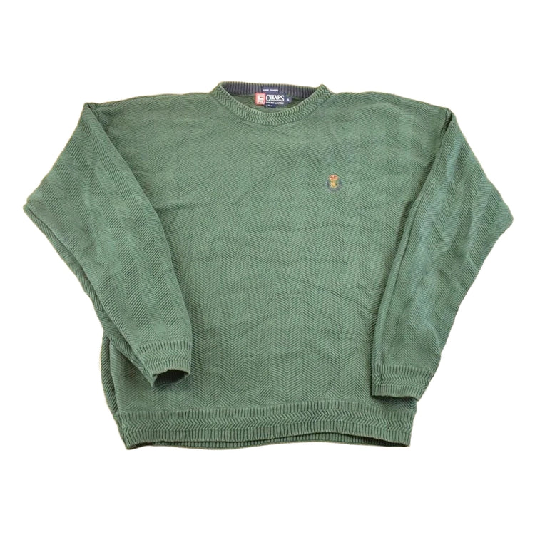 Vintage 1990s Chaps Ralph Lauren Chunky Knit Crewneck Sweater Men's L