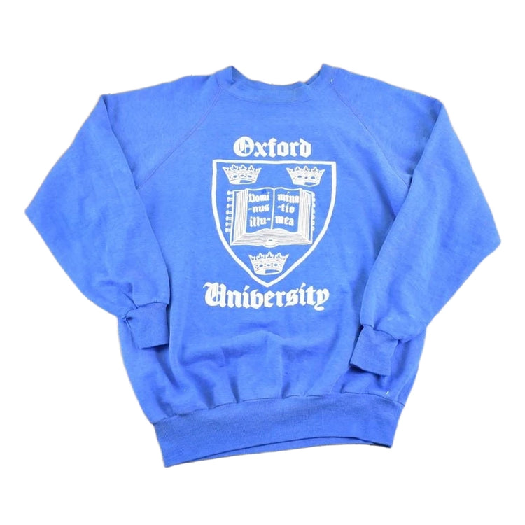Vintage 1980s Oxford University Crewneck Sweatshirt Men's S