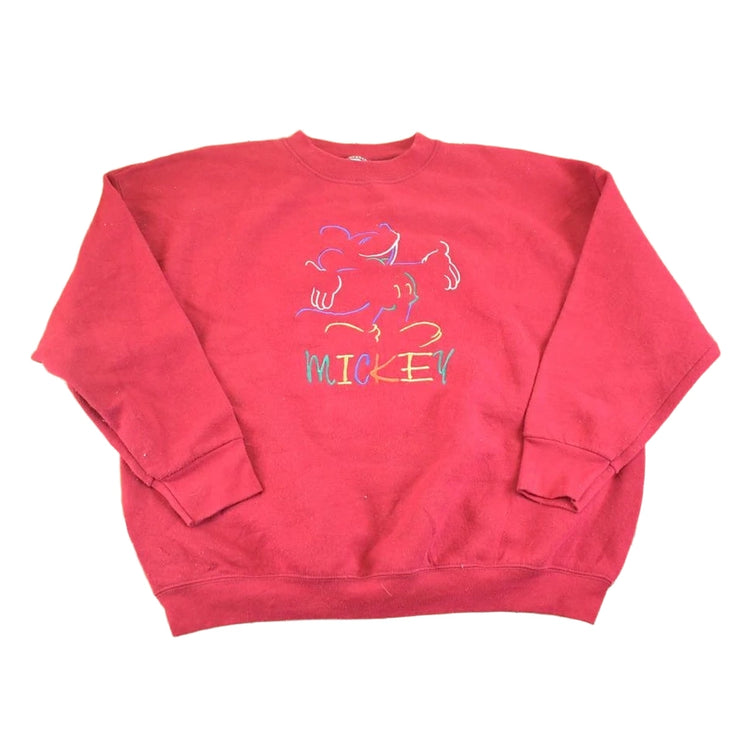 Vintage 1990s Disney Mickey Mouse Sweatshirt Men's L