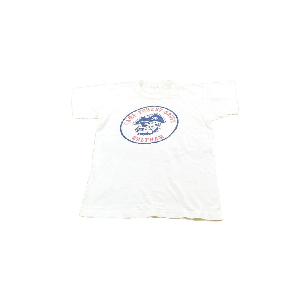 True Vintage 1960s Champion Camp Forest Grove Waltham Bulldogs T-Shirt Mens XS