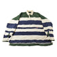 Vintage 1990s Nautica Striped Rugby Long Sleeve Polo Shirt Men's XL