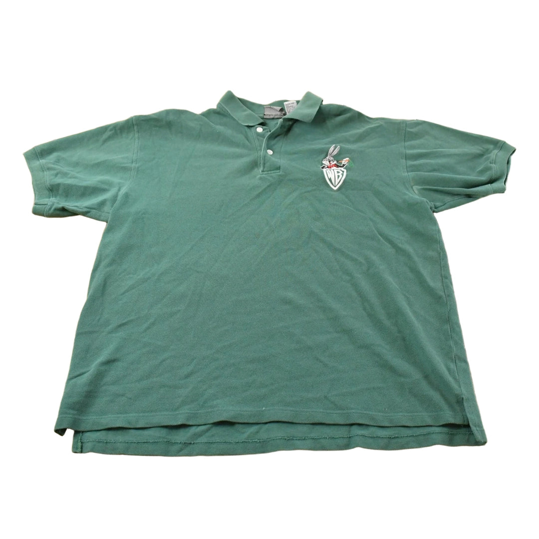Vintage 1990s Looney Tunes Bugs Bunny Polo Shirt Men's Large