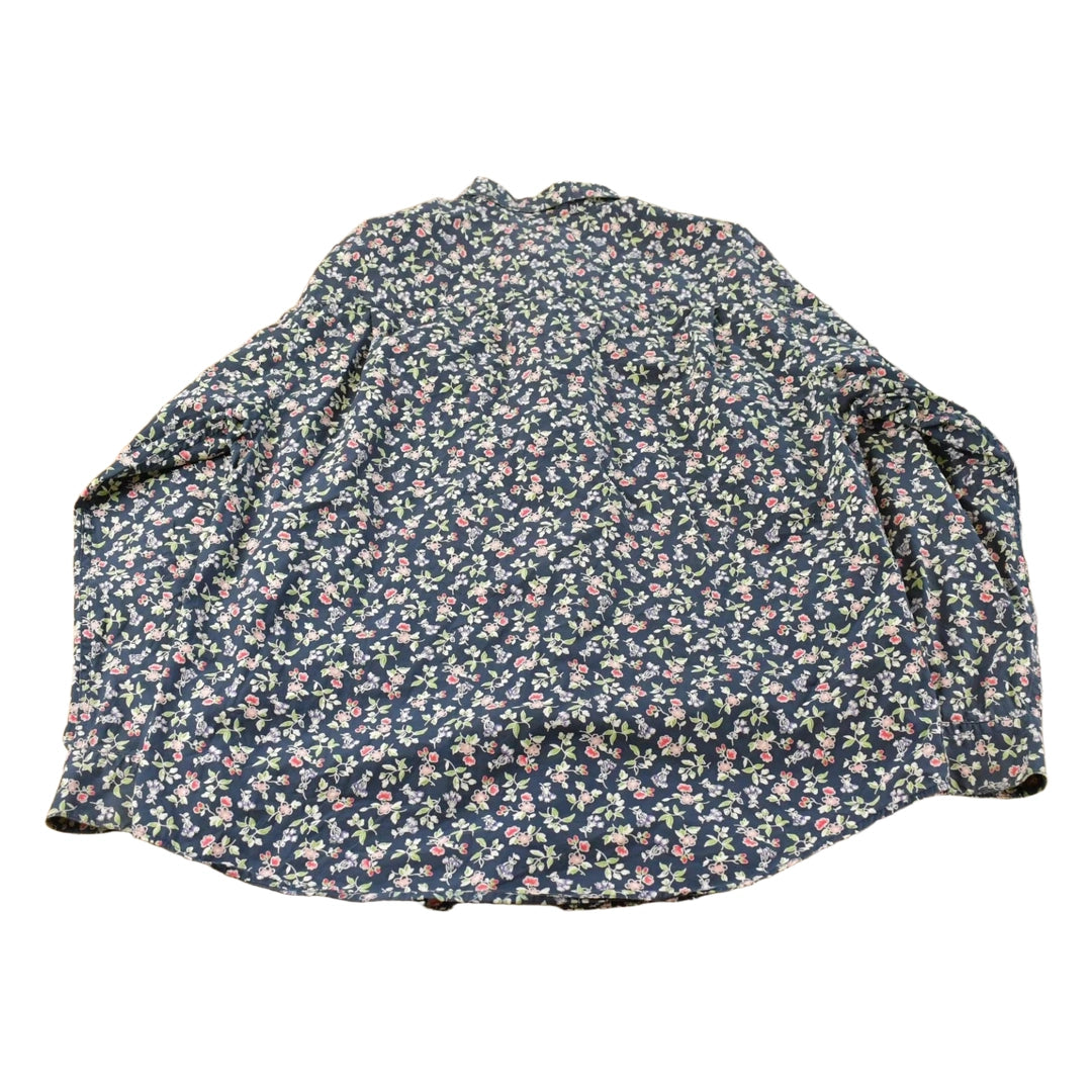 Vintage 1990s Eddie Bauer Floral Button Up Shirt Women's M
