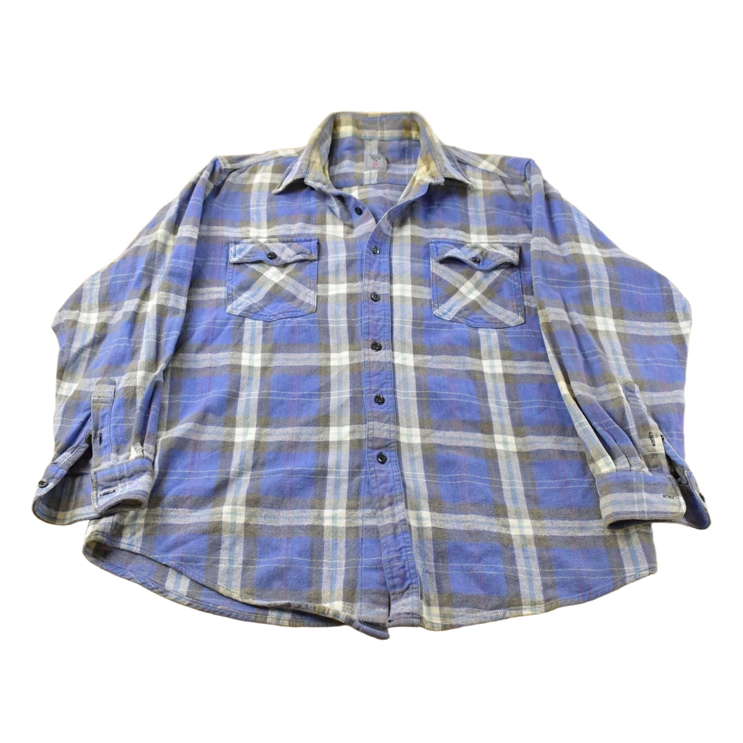 Vintage 1990s Rancho Santa Fe Flannel Shirt Men's Large