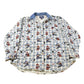 Vintage 1990s Teddy Bear Denim Collar Button Up Shirt Women's Large