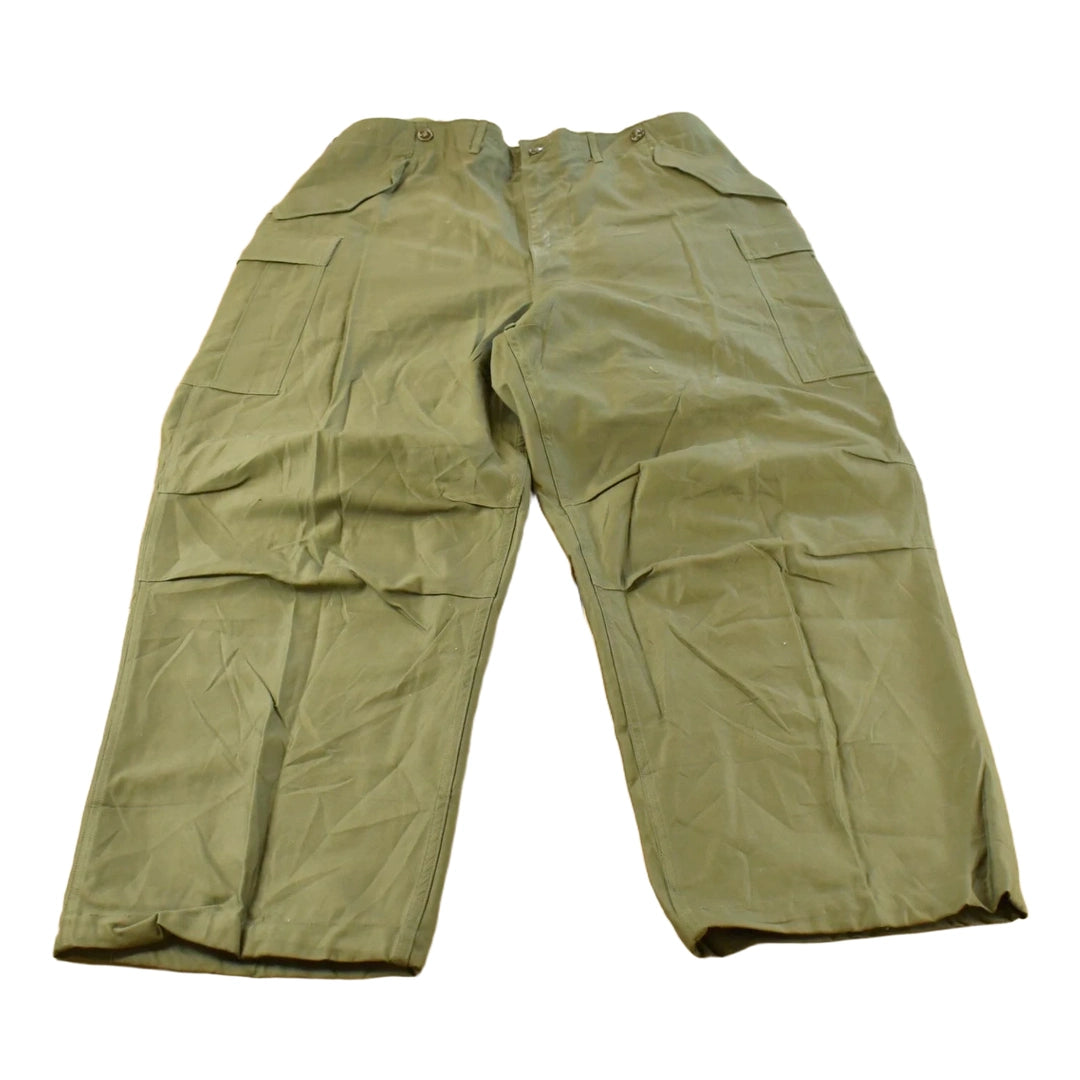 Vintage 1950s OG 107 M-1951 Army Cargo Field Trousers Olive Drab Pants Men's 38 x 30