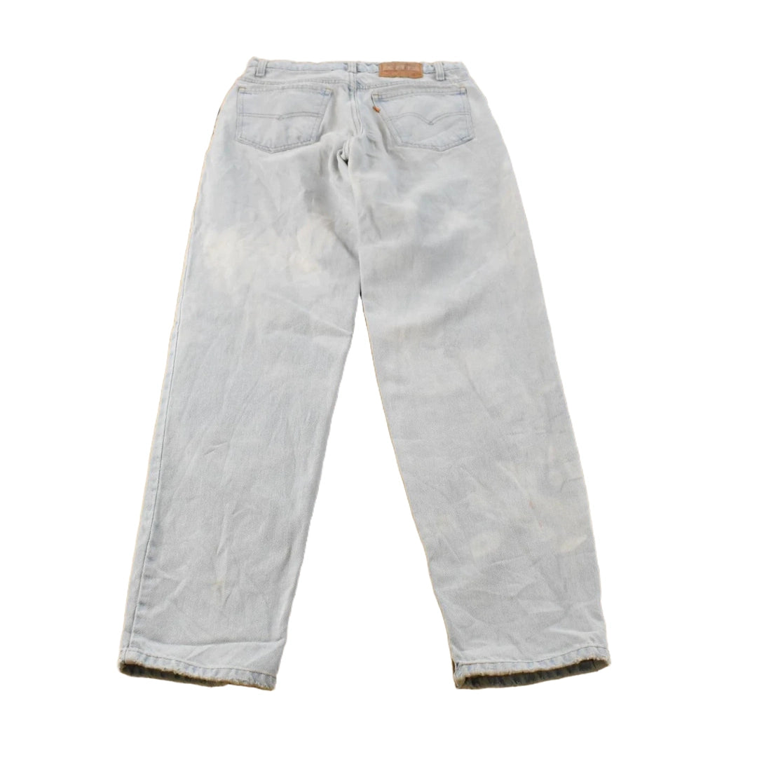 Vintage 1990s Levi's Orange Tab 550 Relaxed Tapered Denim Jeans Student 28 x 32
