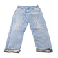 Vintage 1990s Distressed Carhartt Lined Denim Jeans Men's 32 x 31