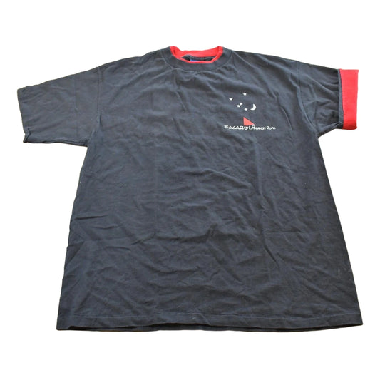 Vintage 1993 Bacardi Black Rum Baltimore Promo Single Stitch T-Shirt Mens XL