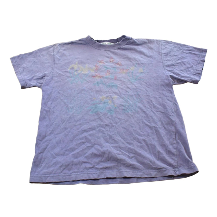Vintage 1990s EMS Flowers T-Shirt Mens S