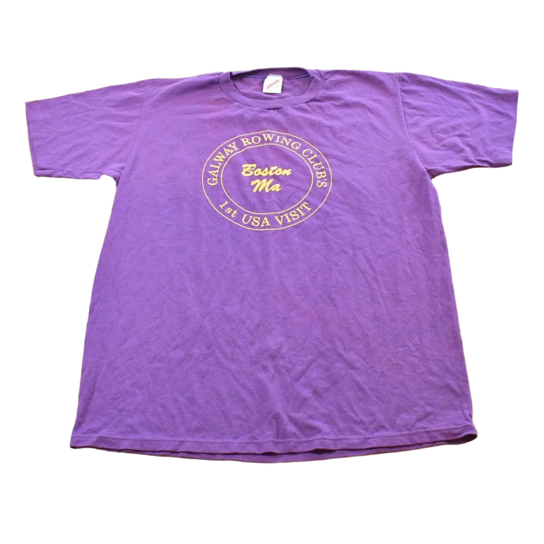 Vintage 1989 Galway Rowing Club Boston T Shirt Mens L