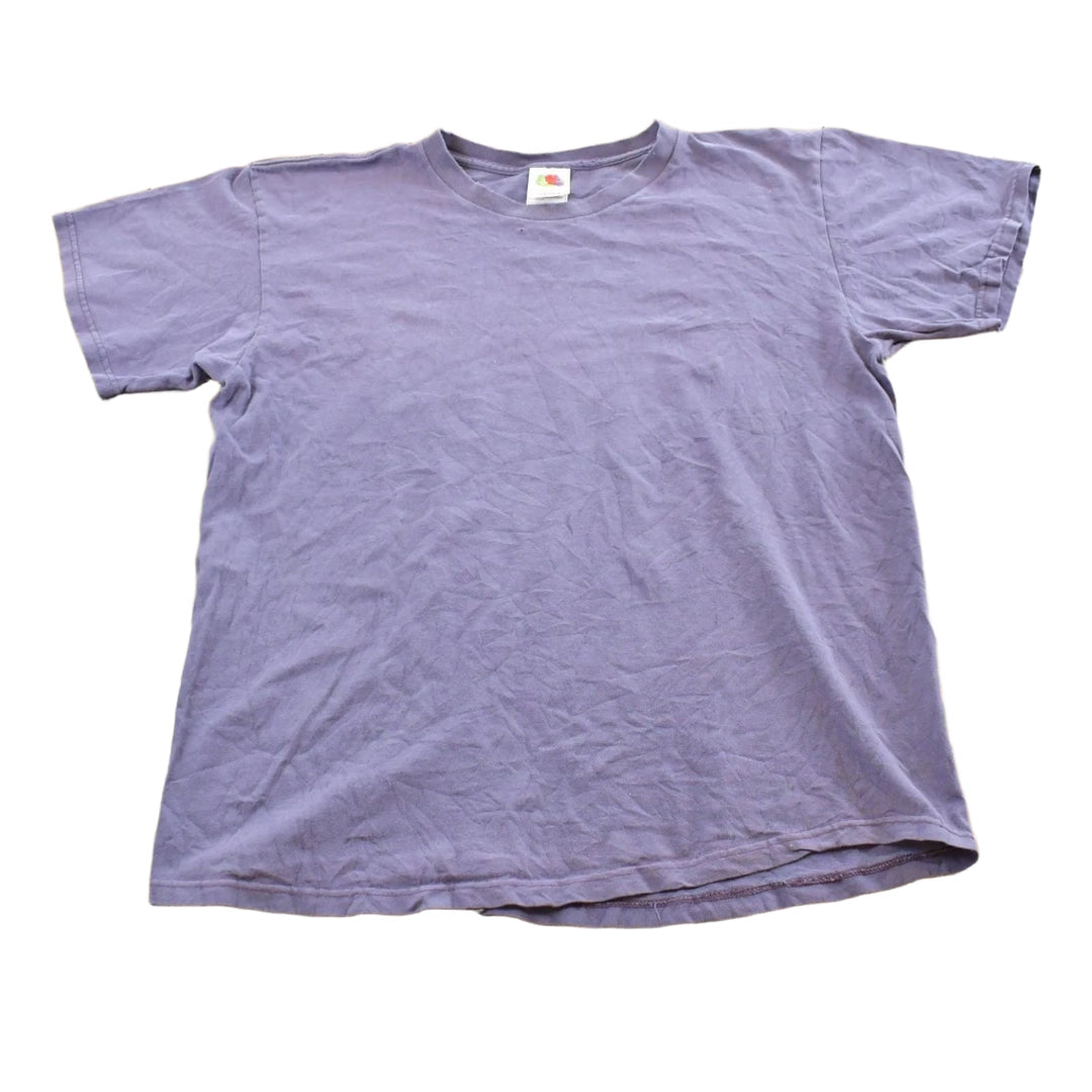 Vintage 2000s Fruit of the Loom Purple Blank T-Shirt Men's M