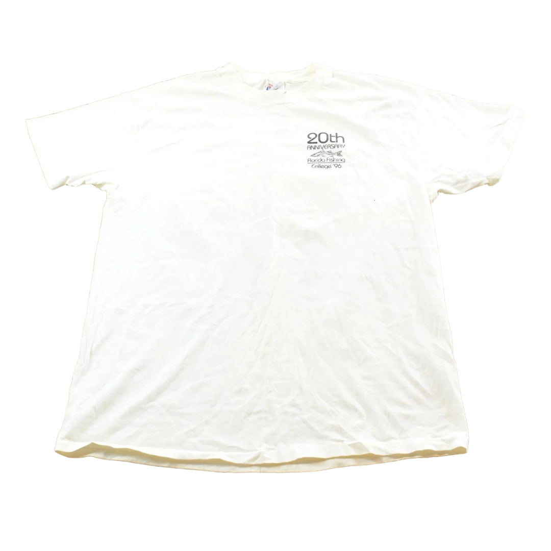 Vintage 1996 Florida Fishing College Souvenir T-Shirt Mens L
