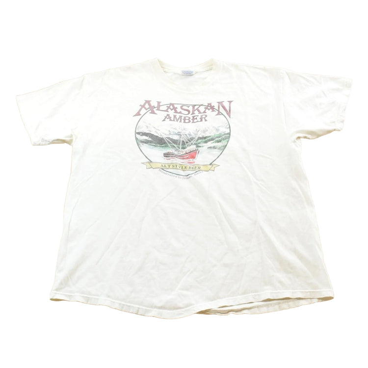 Vintage 1990s Alaskan Amber Beer T-Shirt Mens XL