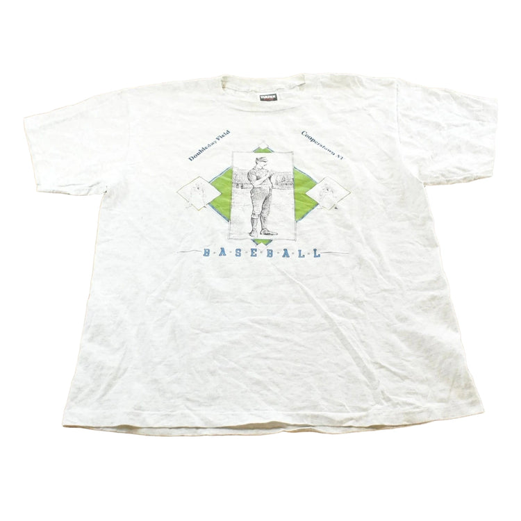 Vintage 1990s Cooperstown Baseball Hall of Fame Souvenir T Shirt Mens L
