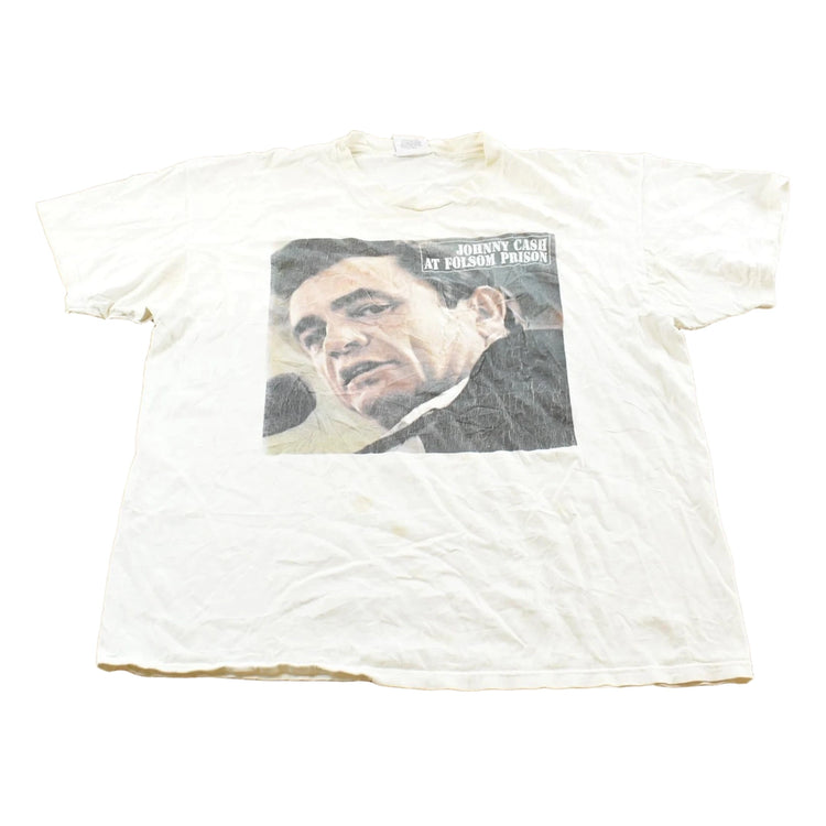 Vintage 1990s Johnny Cash At Folsom Prison Country Music T-Shirt Men's L